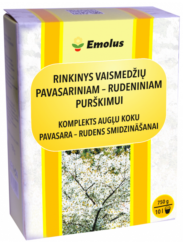 Rinkinys vaismedžių pavasariniam-rudeniniam purškimui 750g