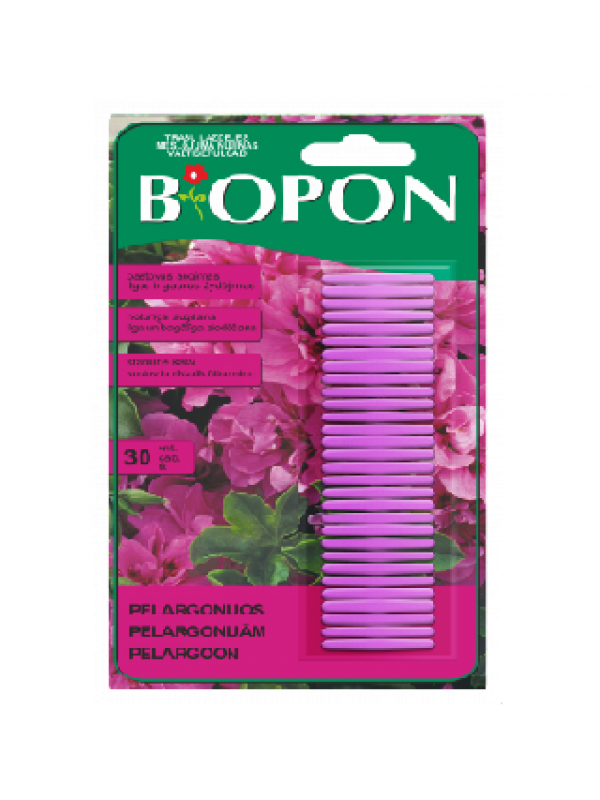 Biopon trąšų lazdelės pelargonijoms (30vnt)