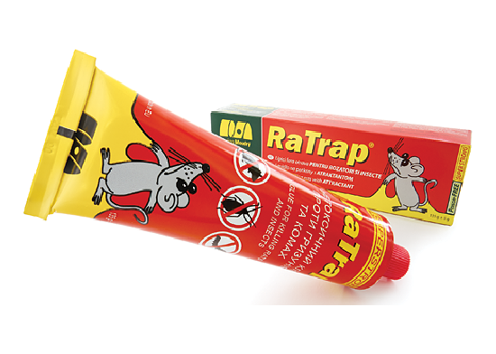 Klijai pelėms ir tarakonams RaTrap 135g