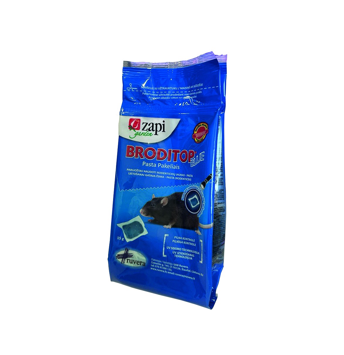 Nuodai graužikams pastilėmis Broditop BLUE 150g