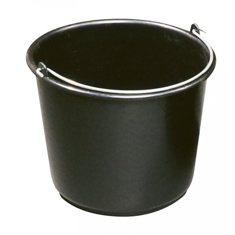 Kibiras plastikinis juodas 10L