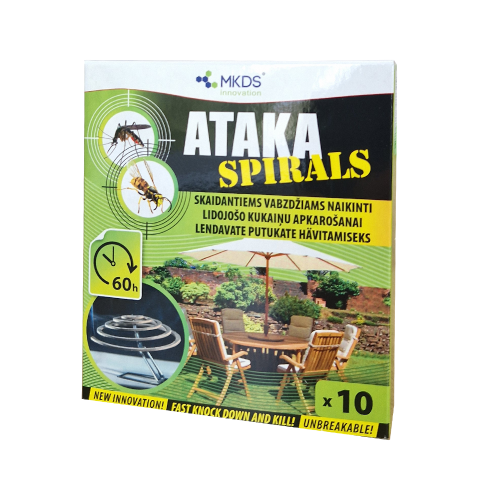 Ataka Spirals nuo uodų 10vnt