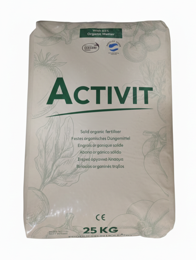 Organinės granuliuotos ekologiškos trąšos Activit 25kg