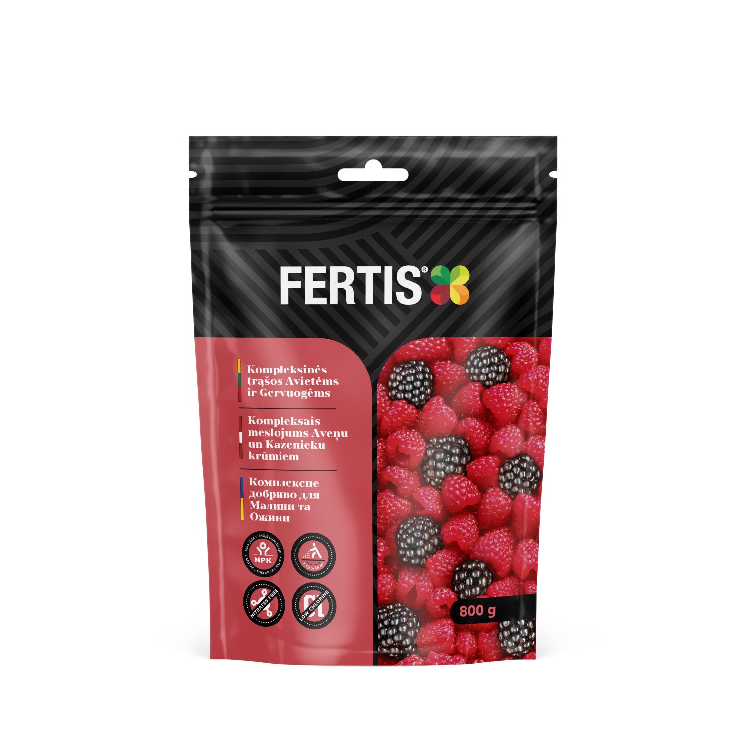 Avietėms ir gervuogėms trąšos Fertis NPK 12-8-16 0.8kg