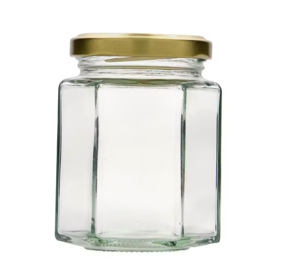 Stiklainiai 0.38L briaunuoti su dangteliu D-70