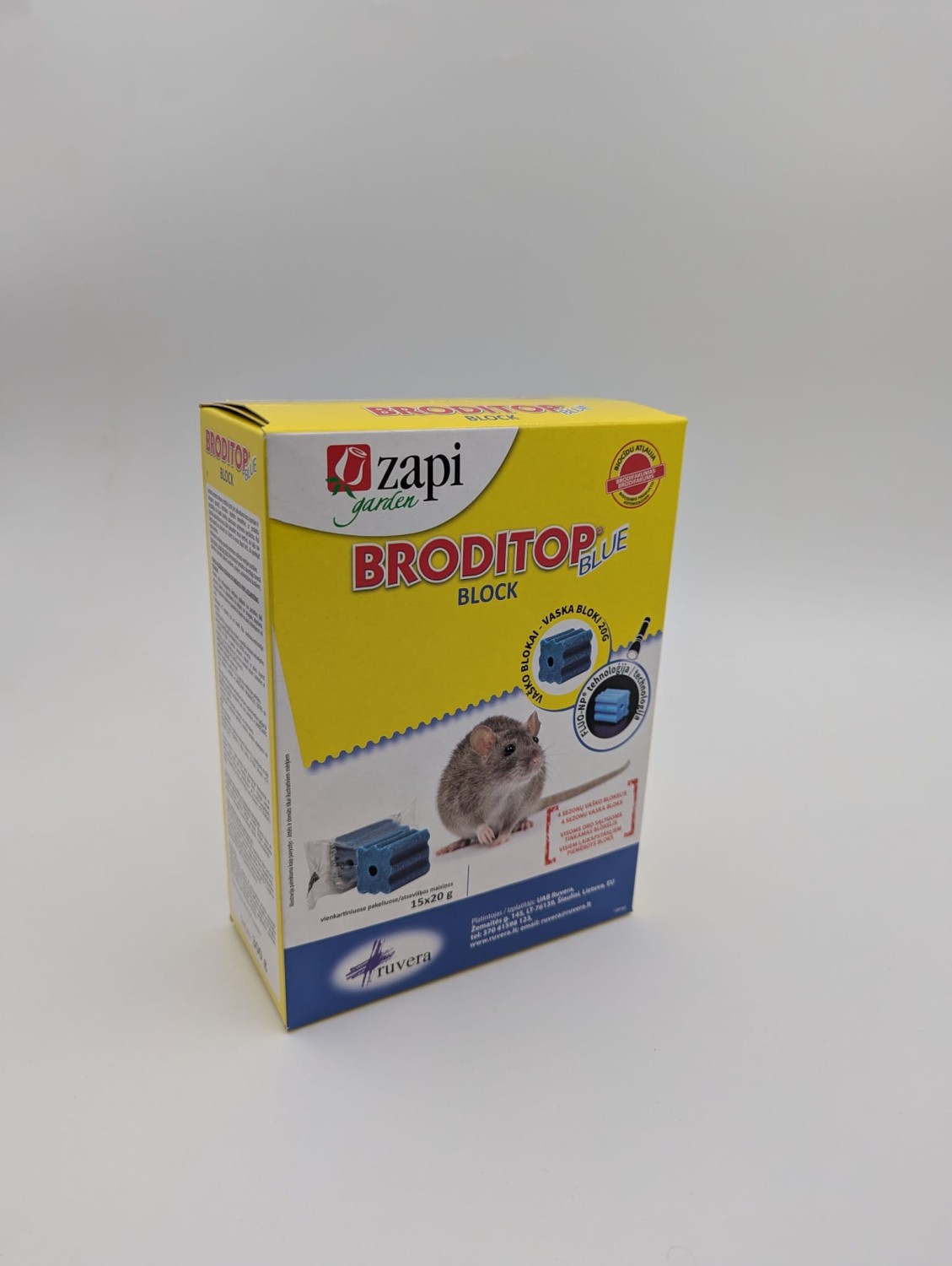 Nuodai graužikams Broditop BLUE block 300 g