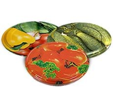 Dangteliai užsukami D-82 spalvoti Daržovės
