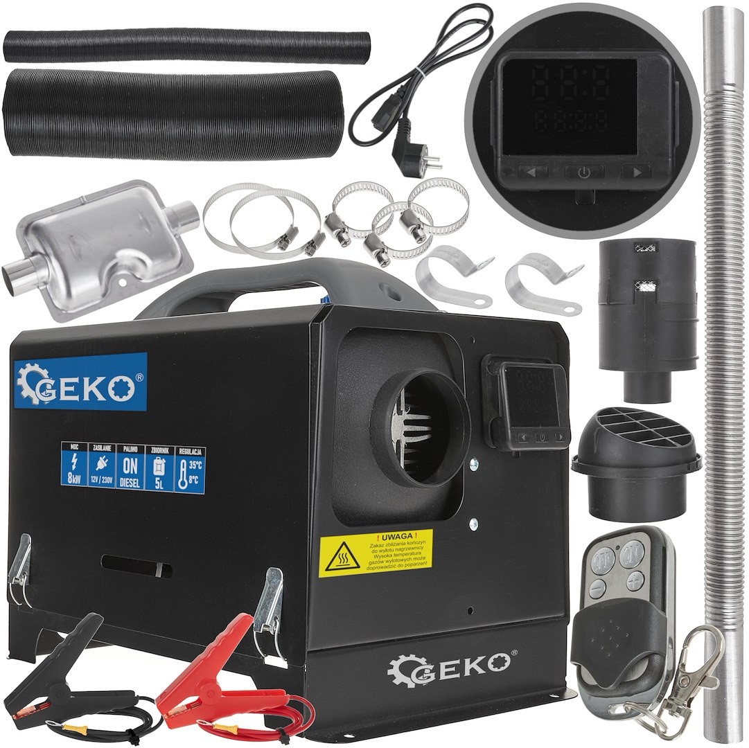 Webasto tipo autonominis šildytuvas 8kW dyzelinis 12V/230V GEKO G80454