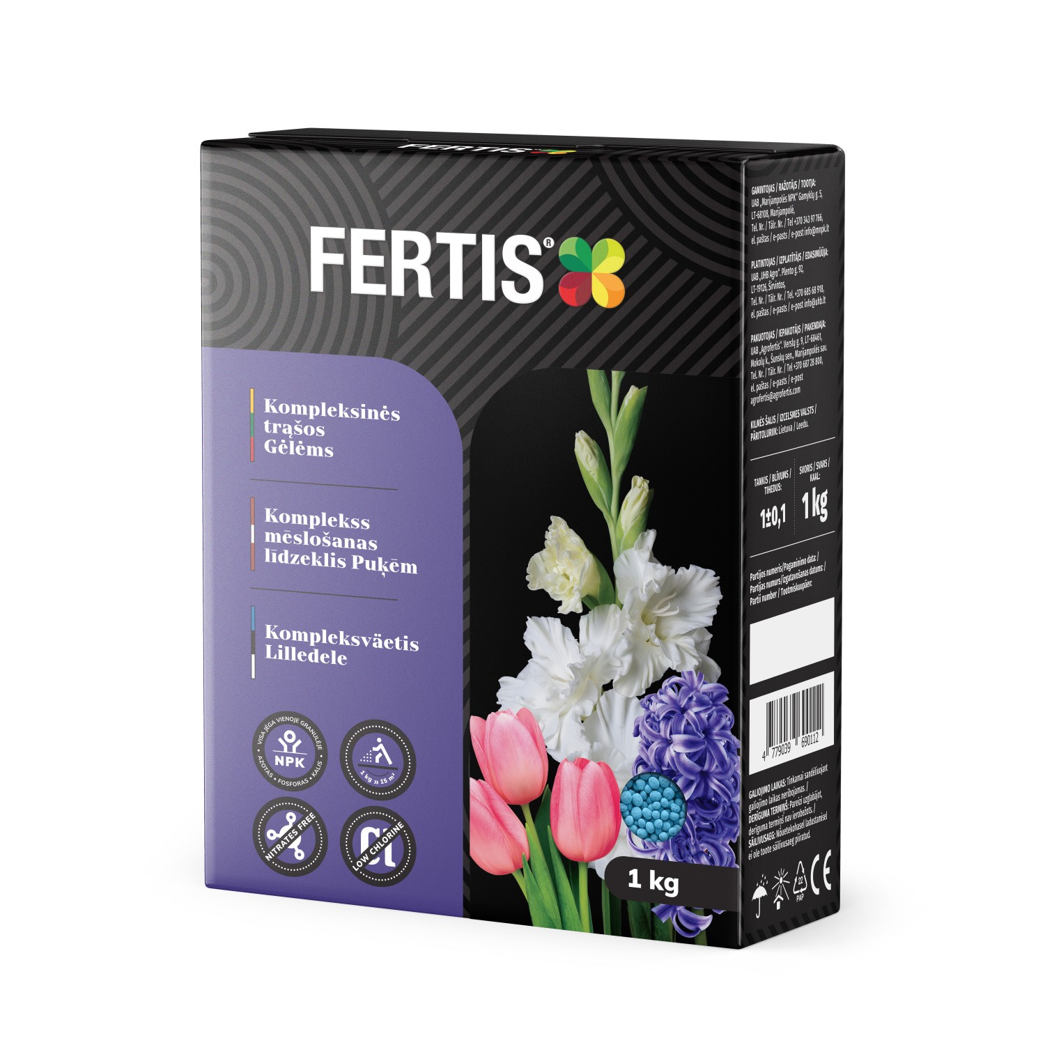 Gėlėms trąšos Fertis NPK 12-8-16 1kg