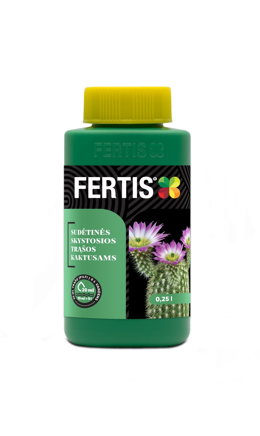 Kaktusams ir sukulentams skystos trąšos Fertis 0.25L