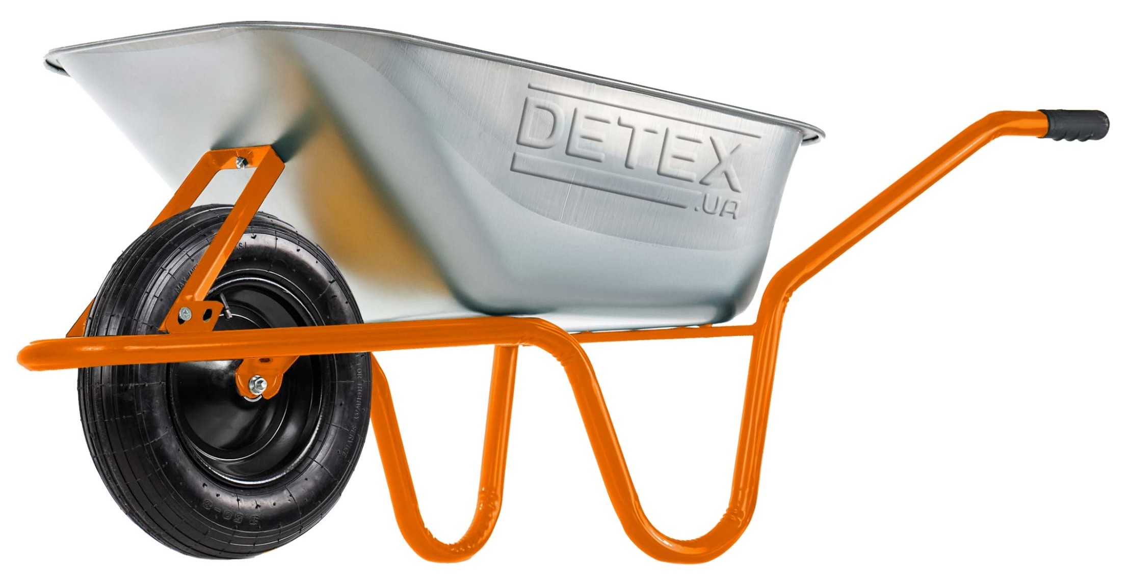 Vienaratis karutis D-1 DETEX 100L pripučiamais ratais 3.5*8