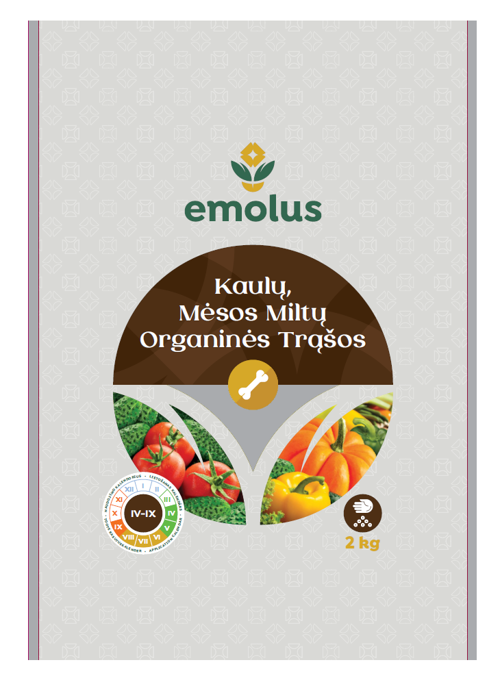 Kaulų miltų organinė trąša 2kg
