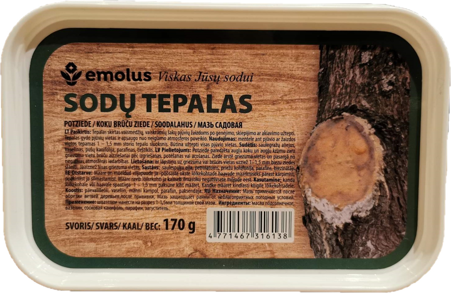 Sodo tepalas 170g EMOLUS