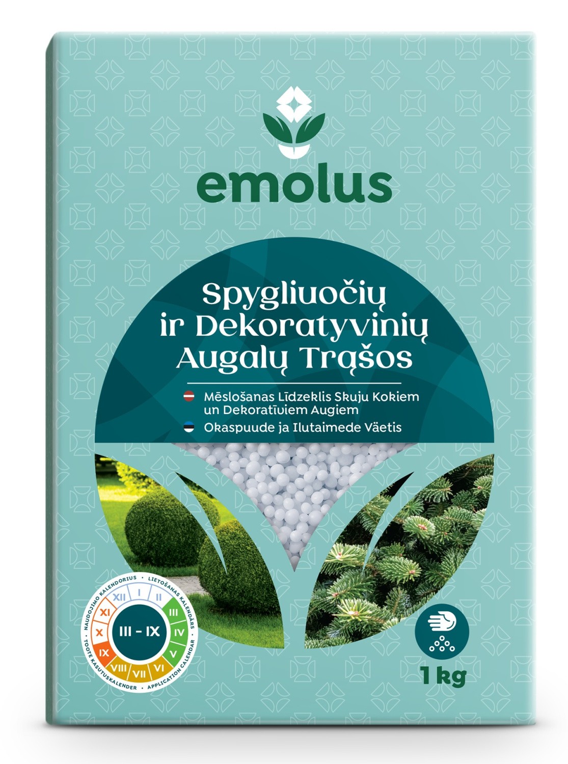 Spygliuočiams trąšos dėžutėje 1kg