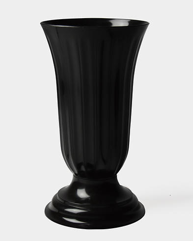 Plastikinė pastatoma vaza 32cm, Ø18cm Nr. 6 juoda