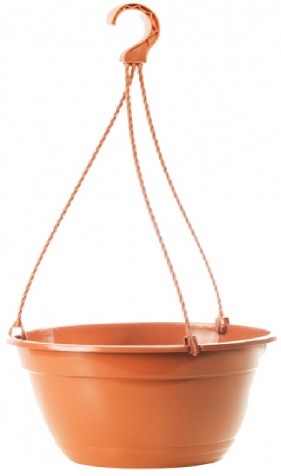 Pakabinamas vazonėlis Ø21cm, h=14.4cm 3.0L terakota