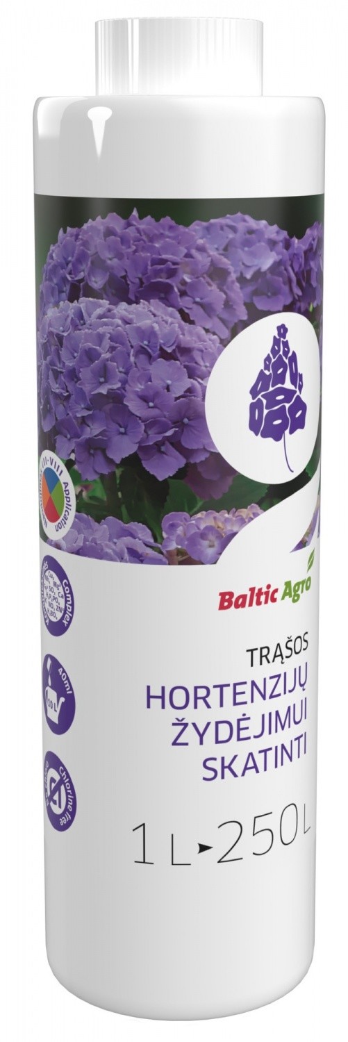 KEM hortenzijų žydėjimą skatinančios trąšos 1L