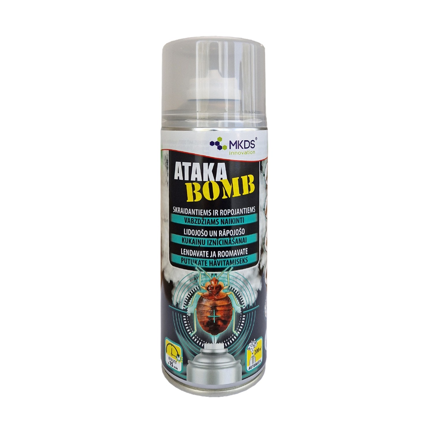 Insekticidas nuo ropojančių ir skraidančių vabzdžių Ataka BOMB 400ml (12)