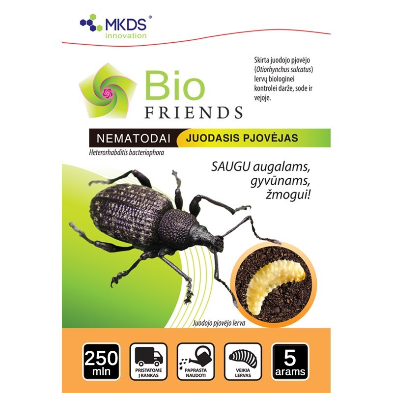 Nematodai JUODAJAM PJOVĖJUI 250mln/5a