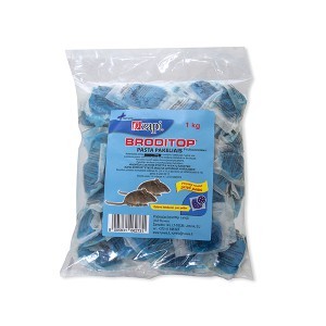 Nuodai pelėms ir žiurkėms pastilėmis Broditop 1kg