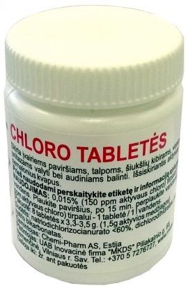 Chloro tabletės 8vnt (10)