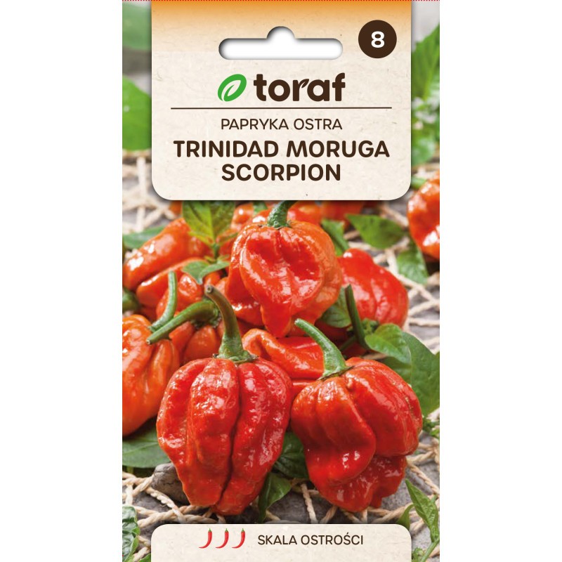 Paprikos datulinės aitriosios Trinidad Moruga Scorpion