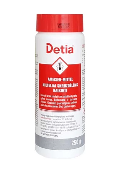 Skruzdėlėms naikinti milteliai Detia 250g