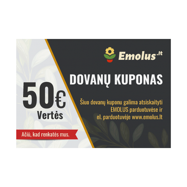 Dovanų kuponas 50 Eur