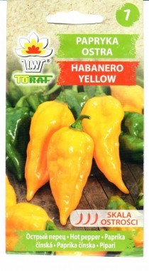 Paprikos datulinės aitriosios Habanero Yellow