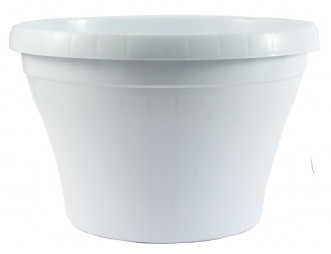 Dekoratyviniai vazonai gėlėms D-23cm HP LUX 23WR 3.5L (balti)