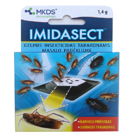 Tarakonams gelinis insekticidas masalo padėkliuke Imidasect 1.4g (12)