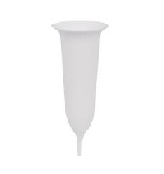Plastikinė įsmeigiama vaza 39cm, Ø13cm Nr. 2 balta