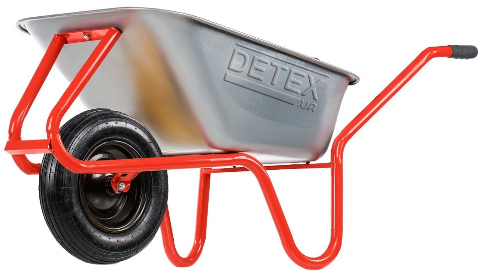 Vienaratis karutis D-2 DETEX 100L pripučiamais ratais 3.50*8