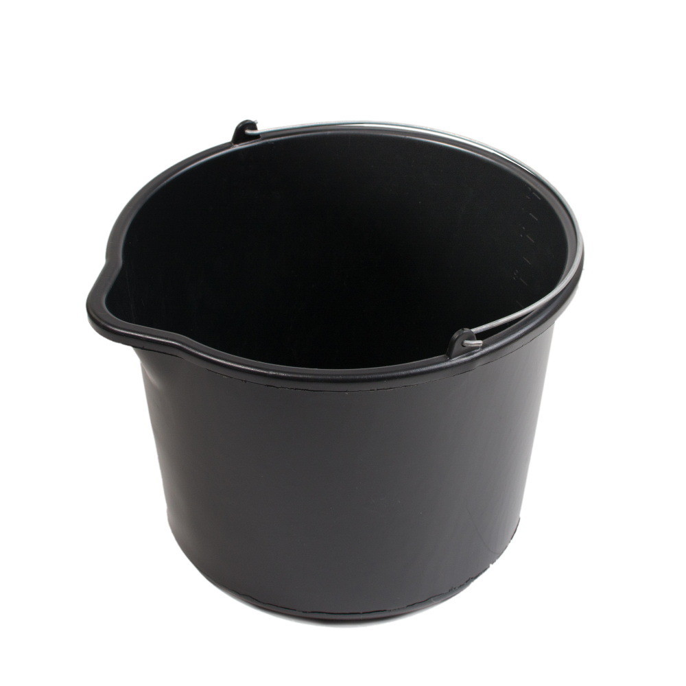 Kibiras plastikinis juodas 20L