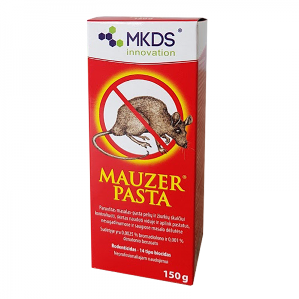 Nuodai pelėms ir žiurkėms pastilėmis Mauzer 150g (20)