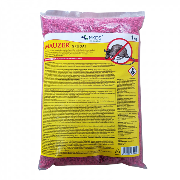 Nuodai pelėms ir žiurkėms Mauzer grūdai 1kg (15)