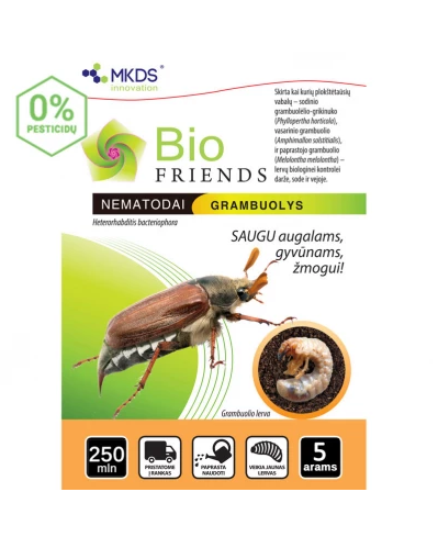 Nematodai GRAMBUOLIŲ LERVOMS 250mln/5a