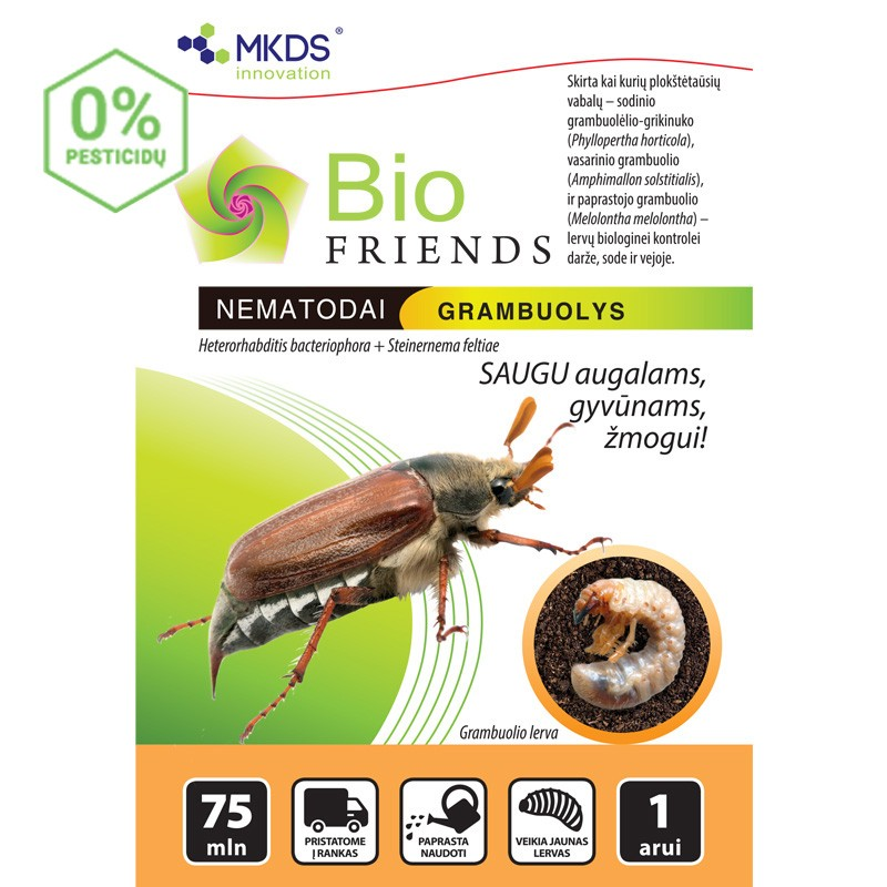 Nematodai PRO GRAMBUOLIŲ LERVOMS 75mln/1a