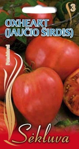Pomidorai Oxheart (3 grupė)