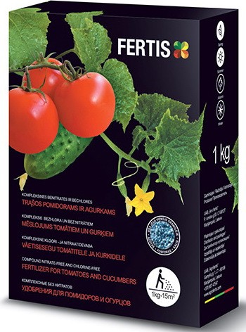 Pomidorams ir agurkams trąšos Fertis NPK 11-10-16 1kg