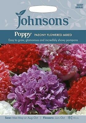 Aguonos daržinės Paeony Flowered Mixed