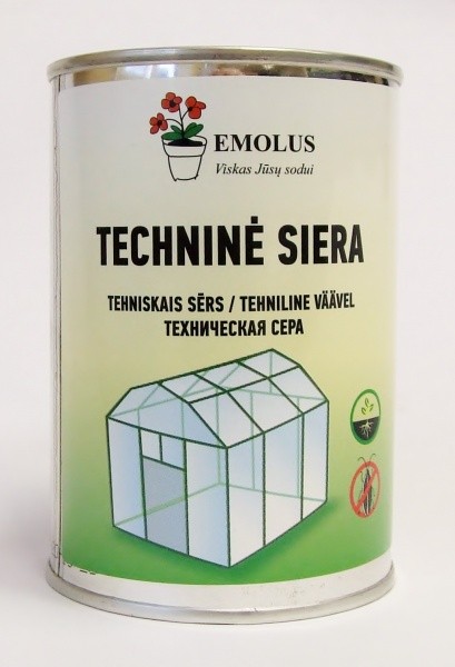 Sieros dūmadėžė - techninė siera 0.45kg