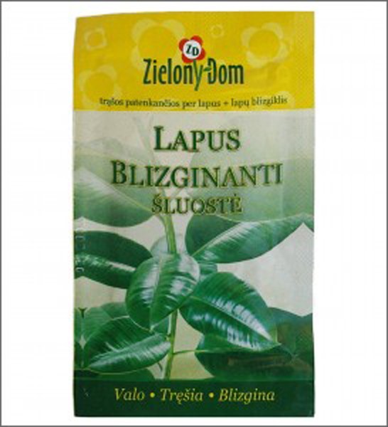 Šluostė lapų blizginimui - tręšimui