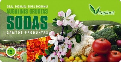 Substratas Vitaplant Sodas 15L