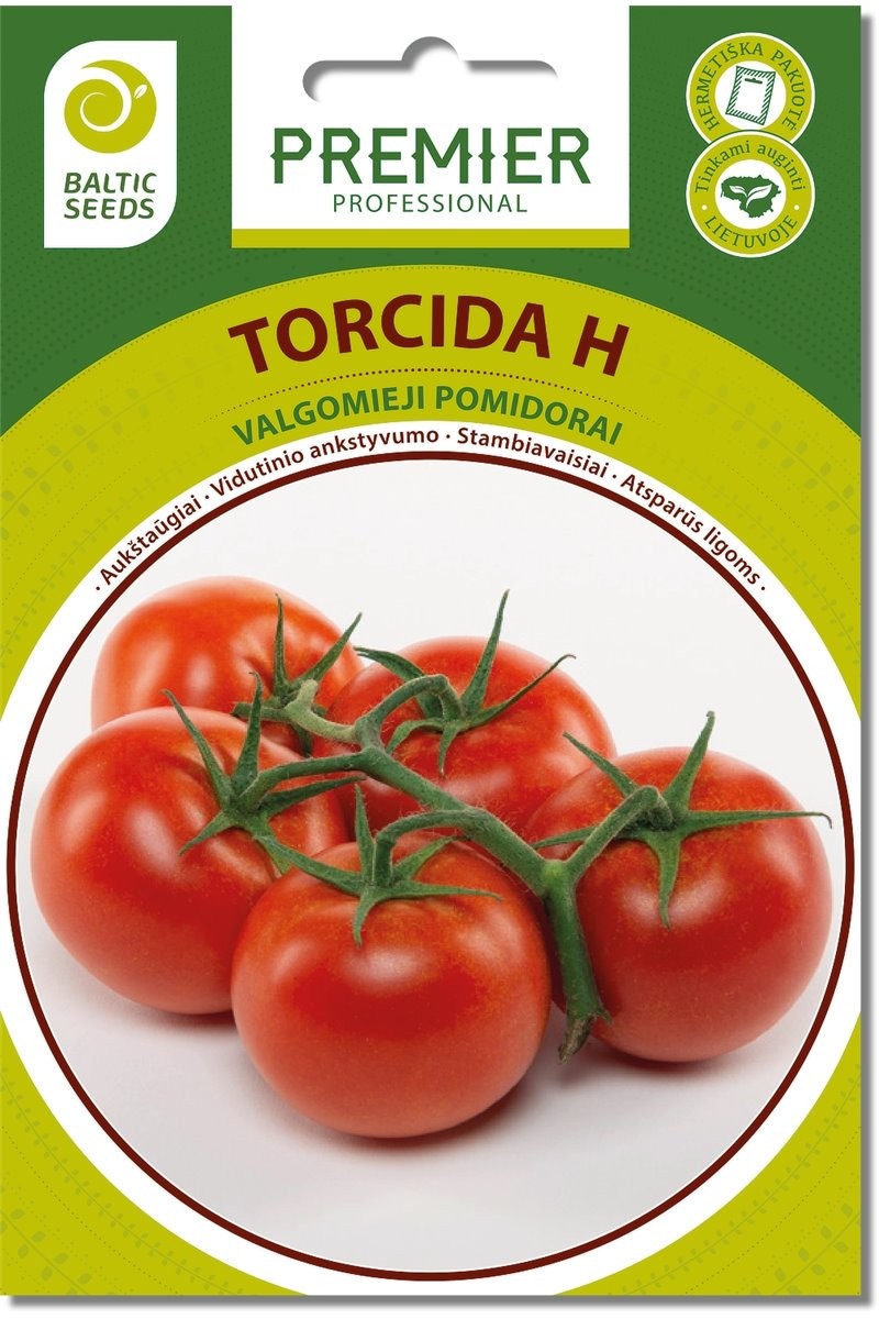Pomidorai aukštaūgiai vidutinio ankstyvumo Torcida H 8s