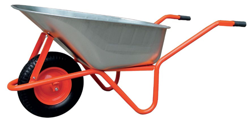 Karutis oranžinis T066C 100L, 200kg pripučiamais ratais