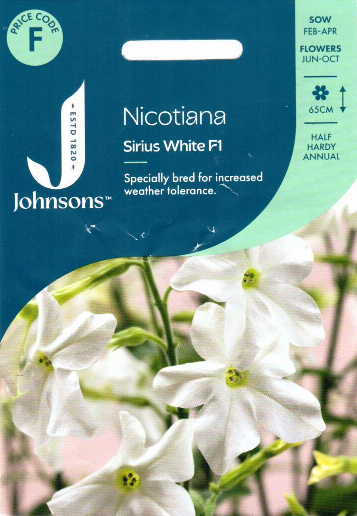 Tabakai puošnieji Sirius White 50s