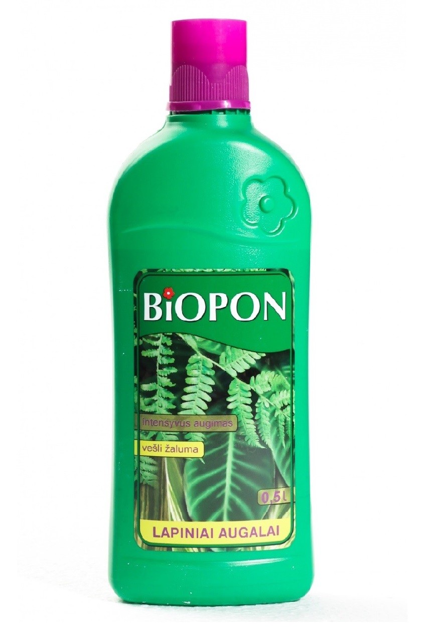 Biopon skystos trąšos žaliems lapiniams augalams 0.5L (6)