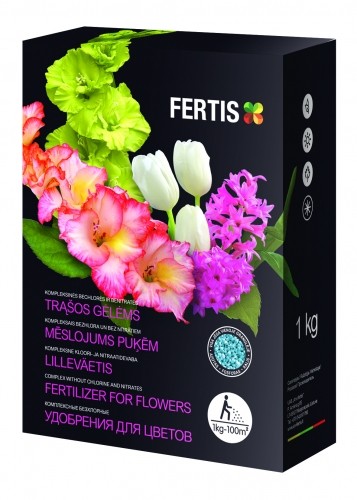 Gėlėms trąšos Fertis NPK 12-8-16 1kg (8)